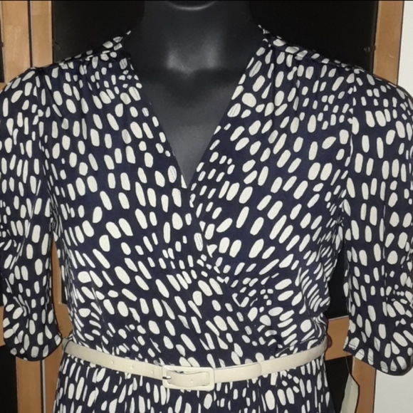TAKE1/2 OFF ColdwaterCreek DAPPLED FAUX WRAP DRESS - Picture 3 of 8